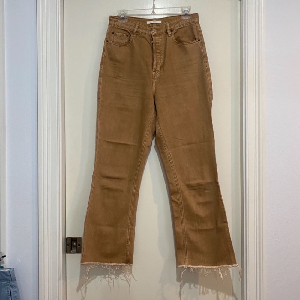 PacsunBrown raw Hem Jeans